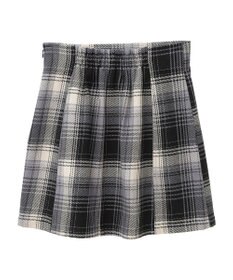 earth music&ecology コットンツイルチェックミニスカート