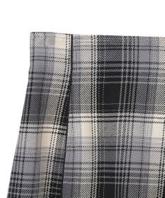 earth music&ecology コットンツイルチェックミニスカート