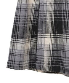 earth music&ecology コットンツイルチェックミニスカート