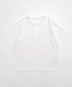 WEGO 【ユニセックス着用ITEM/MLサイズ展開】リラックスフィットヘンリーネックT（SS）