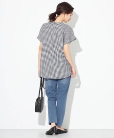 ANY 【洗える】ライトリネンクロスフレアスリーブ ブラウス