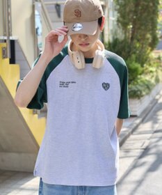 WEGO 【ユニセックス着用ITEM/MLサイズ展開】ワッフルラグランT（SS）