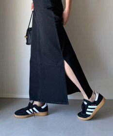 woadblue ＜坪田あさみさんコラボ＞LINE ラインスカート ブラック
