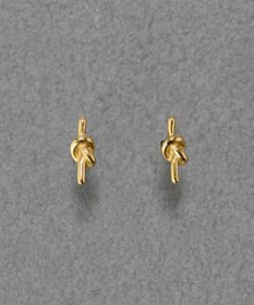 Phoebe 【金属アレルギー対応】プチノットピアス　ゴールド/サージカルステンレス