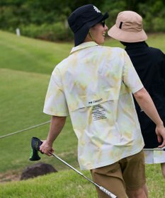 PW CIRCULUS 【MEN】タイダイ柄 メッシュポケットシャツ ゴルフ