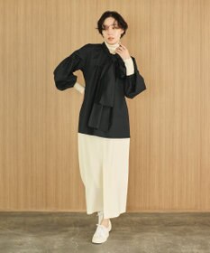 #Newans 【洗濯機可能/ウエストゴム】ロングナロースカート