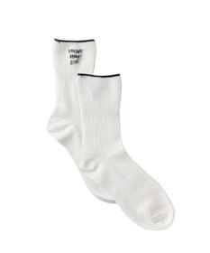 WEGO 折り返しロゴアンクルソックス