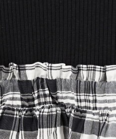 ANY KIDS ドッキング チェック柄 ワンピース