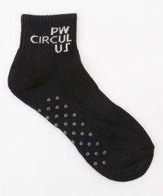 PW CIRCULUS 【虫よけ加工】【MEN】ブランドロゴ ショートソックス  ゴルフ