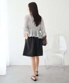 earth music&ecology シャーリングストライプシャツ