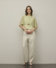 GRACE CONTINENTAL シアーケープニットカーディガン