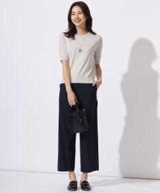 J.PRESS LADIES 【洗える】BASIC HT-COTTON クルーネック ニット