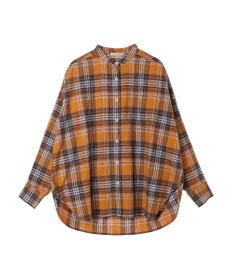 CRAFT STANDARD BOUTIQUE チェックバンドカラーサークルブラウス