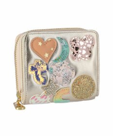 tsumori chisato CARRY tcパッチワーク ラウンドファスナー2つ折り財布