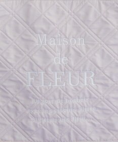 Maison de FLEUR ブランドロゴ刺繍キルティングスクエアトート