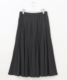 J.PRESS LADIES L 【洗える】パウダリージャージー ランダムプリーツ スカート