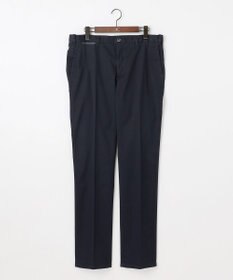 JOSEPH ABBOUD 【キングサイズ・ウエストも伸びる！オーガニックコットン使用・25AW】トリコチンストレッチ パンツ ネイビー系