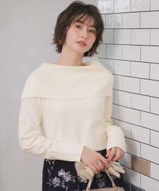 ANY SIS 【WEB・一部店舗限定】オフショルダー ニット