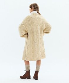 LENO ARAN ONEPIECE　アラン柄ニットワンピース