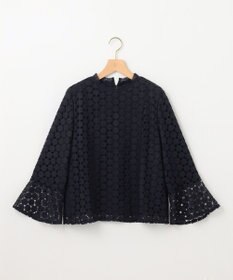 組曲 【WEB限定】フラワーレース 袖フレアトップス