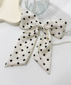 WEGO LサテンBIGリボンバレッタ