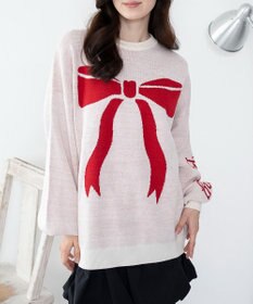 WEGO 【洗える】グラフィックニットBIGプルオーバー