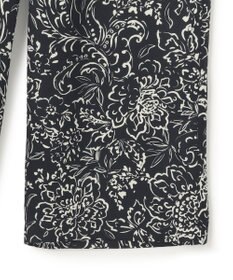 23区 L 【洗える】アンティークフラワープリント ワイド パンツ