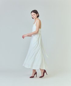 GRACE CONTINENTAL リネンタッチロングドレス