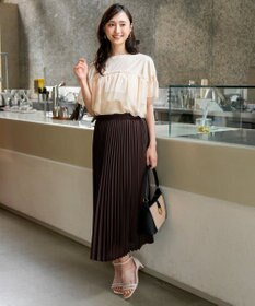 ANY SIS 【洗える】チュール重ね プルオーバー