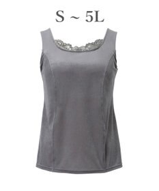 BRADELIS New York 【BRADELIS NewYork peace】シャイニーベロアブラキャミ25 カップ付き ブラトップ 補正 下着