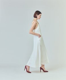 GRACE CONTINENTAL リネンタッチロングドレス