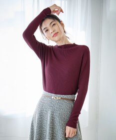 ANY 【洗濯機可】ボトルネック リブニット