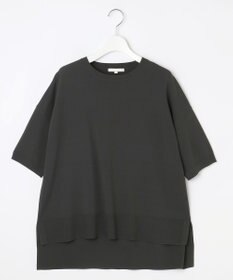 自由区 【接触冷感・UVカット・WEB限定カラーあり】クレープストレッチプルオーバー ニット