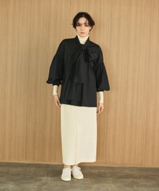 #Newans 【洗濯機可能/ウエストゴム】ロングナロースカート