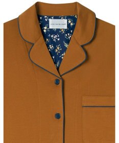 une nana cool 【綿100%】60/2 やわらか天竺 半袖開襟パジャマ MADE WITH LIBERTY FABRIC