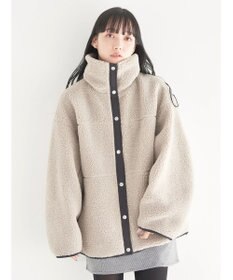 earth music&ecology リバーシブルボアブルゾン