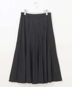 J.PRESS LADIES L 【洗える】パウダリージャージー ランダムプリーツ スカート