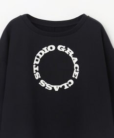 GRACE CONTINENTAL フロッキーロゴプリントトップ