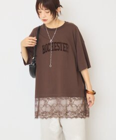 AMERICAN HOLIC カレッジロゴレースドッキングＴシャツ
