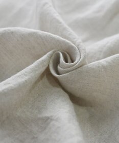 muuc 〈高品質ベルギーリネン100%〉ウエストゴムあり タックデザインワイドパンツ