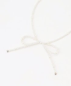 組曲 KIDS 【Fサイズ】パールリボン ネックレス