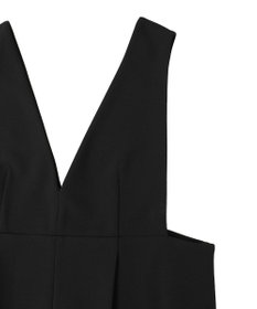 Green Parks Ｏ．洗えてストレッチ　Ｖネックジャンスカ