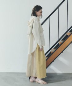 YECCA VECCA ZIPニットレイヤードフーディーシャツ