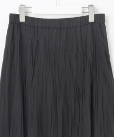 J.PRESS LADIES L 【洗える】パウダリージャージー ランダムプリーツ スカート