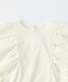 UNFILO 【撥水/軽量/ストレッチ】MOVE TEX ボリュームスリーブブラウス