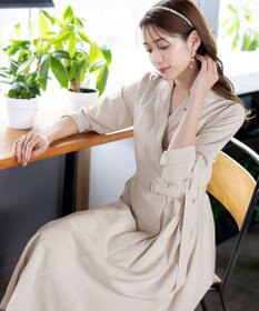 Tiaclasse 【洗える】テーラードカラーワンピース