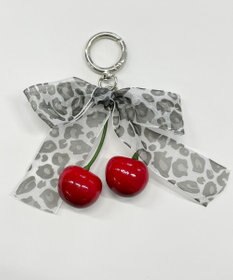 WEGO ビッグチェリーリボンキーホルダー