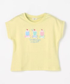 ANY KIDS 【綿100%】ひんやり フレンチスリーブ サガラ刺繡Tシャツ