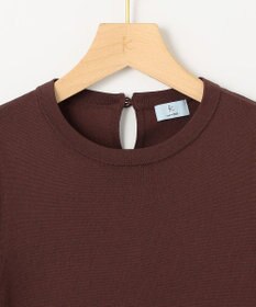 組曲 クルミボタン5分袖ニット