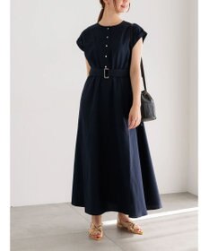 Te chichi リネンライクウエストマークワンピース